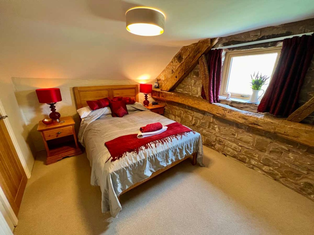 comfortable bed room at ford wetley cottage