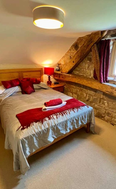 comfortable bed room at ford wetley cottage