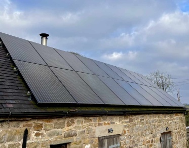 solar power in ford wetley cottage