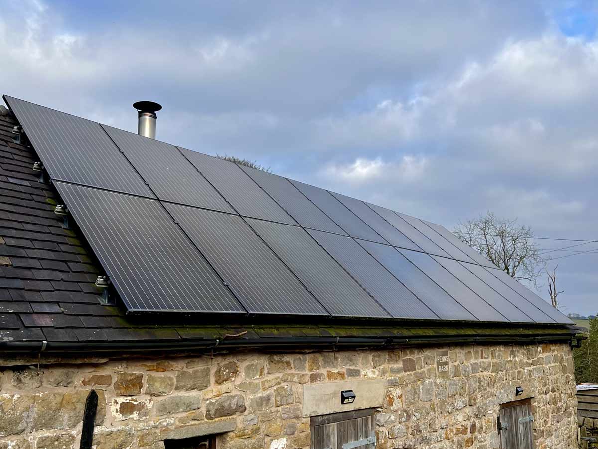solar power in ford wetley cottage